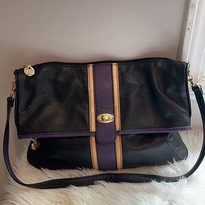 MAXX NEW YORK LEATHER SHOULDER BAG